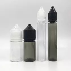 60ml 15ml 30ml 10ml Boş Plastik E Sıvı Şişe 120ml Pet Siyah Damlalıklı V3 Şişe