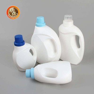 Boş HDPE Çamaşır Deterjanı Şişesi 1000ml 1500ml 3000ml Beyaz Sıvı Deterjan Şişesi