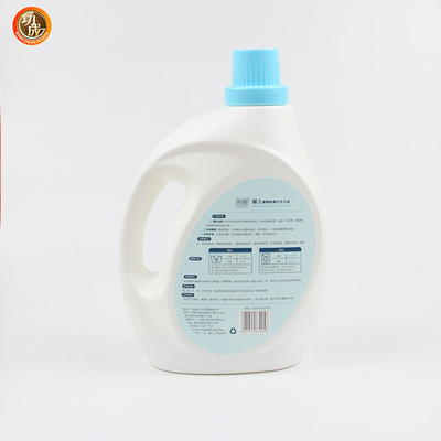 HDPE Çamaşır Sıvı Deterjanı Ölçüm Kapaklı Plastik Şişeler 1 Galon 3000ml