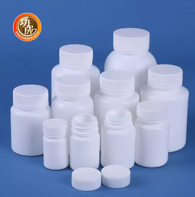 Boş Yuvarlak Beyaz Plastik Hap Şişesi HDPE ilaç şişesi 50ml 60ml 100ml 150ml 200ml