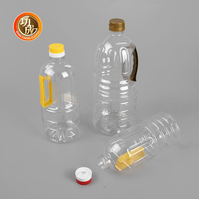 Saplı Özel 1 Litre Plastik Soya Sosu Şişesi Pişirme Yağı PET Şişe