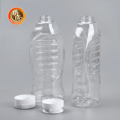 Kapaklı Flip Top Food Grade ile PET Plastik Sıkma Sos Şişeleri