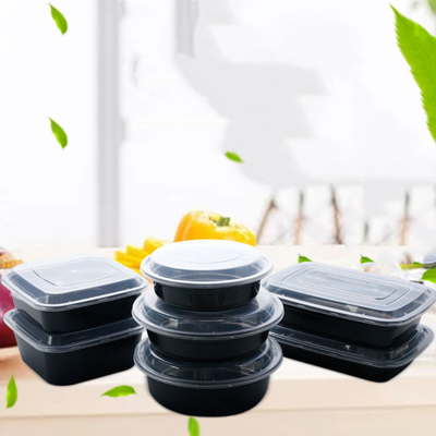 Şeffaf PP Özelleştirilmiş Ambalaj Kutuları Tek Kullanımlık Take Away Konteynerler
