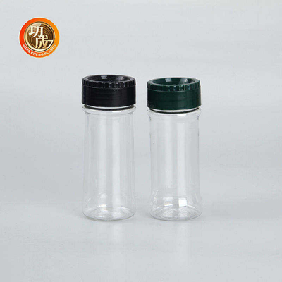 Boş Şeffaf Plastik Baharat Şişeleri 100Ml 250Ml PET Tuzluk Baharat Kavanozları Toplu
