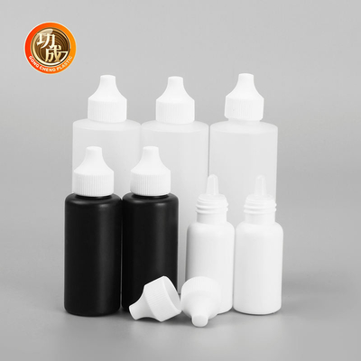CQC Plastik E Solventler Yağlar için sıvı şişe Boya Mürekkep Squeeze şişe Twist Top Cap Tip Uygulayıcı ile