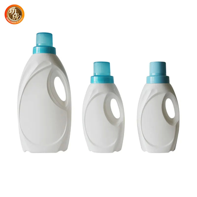 Yarı şeffaf temizleyici plastik şişeler, vida kapaklı