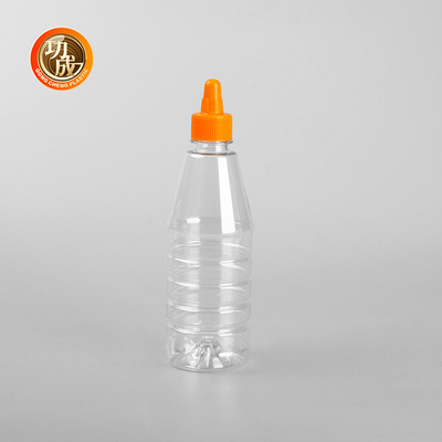Kolay doldurmak için şeffaf plastik baharat sıkıştırma şişesi