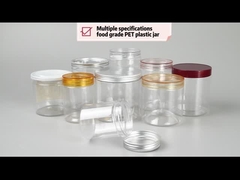 PET Şeffaf Şeker Kurabiye Kavanozu 1500ml Ballı Gıda Ambalajı