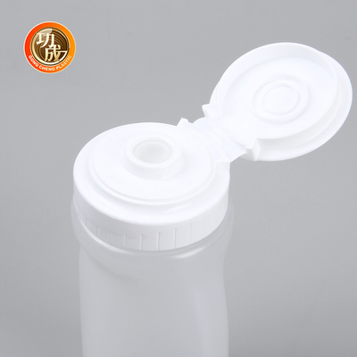 Şurup 250ml 500ml için Flip Top Plastik Sıkma Sos Şişesi