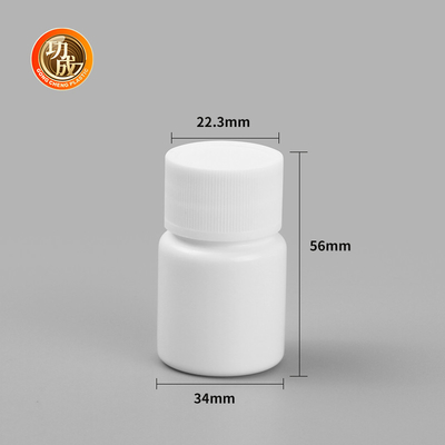 HDPE Mat Plastik Hap Şişesi 15ml 20ml 30ml Kapsül İlaç Hapı Şişeleri