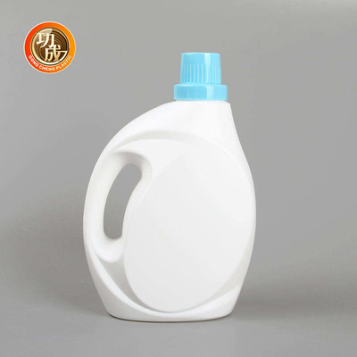 Boş HDPE Çamaşır Deterjanı Şişesi 1000ml 1500ml 3000ml Beyaz Sıvı Deterjan Şişesi