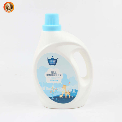 Boş 3L HDPE Plastik Sıvı Çamaşır Deterjanı Şişesi 1 Galon