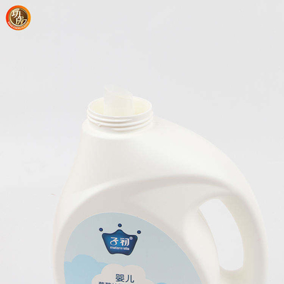 Boş 3L HDPE Plastik Sıvı Çamaşır Deterjanı Şişesi 1 Galon