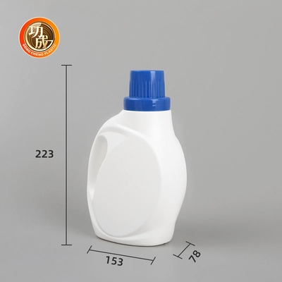 Vidalı Kapaklı Yeniden Kullanılabilir PE Boş Plastik Yıkama Deterjanı Şişesi