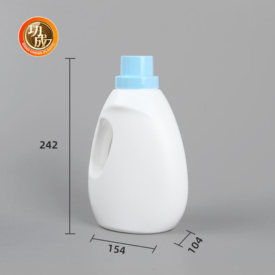 Vidalı Kapaklı Yeniden Kullanılabilir PE Boş Plastik Yıkama Deterjanı Şişesi