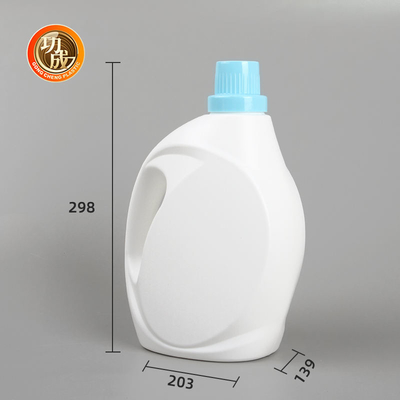 Vidalı Kapaklı Yeniden Kullanılabilir PE Boş Plastik Yıkama Deterjanı Şişesi