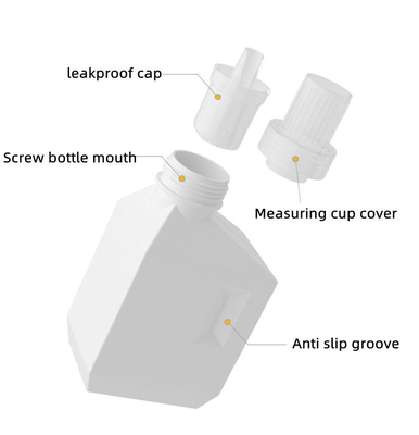 Vidalı Kapaklı Kare Boş HDPE 1l 2l Çamaşır Deterjanı Şişesi