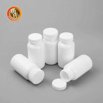 100ml 150ml 200ml Vidalı Hap Şişeleri Silindir HDPE İlaç Depolama Şişesi
