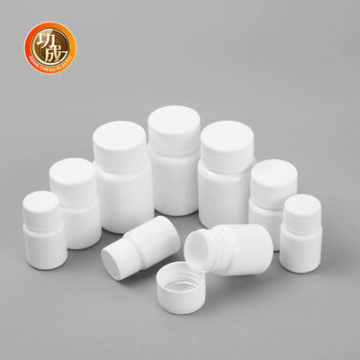 İlaç HDPE Plastik Hap Şişe Basın Vidalı Kapak Boş İlaç Şişeleri