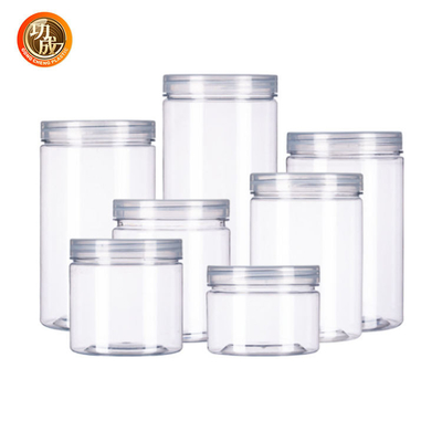 Baharatlar İçin 19oz 100 Kalibre 500ml Plastik Geniş Ağızlı Kavanozlar