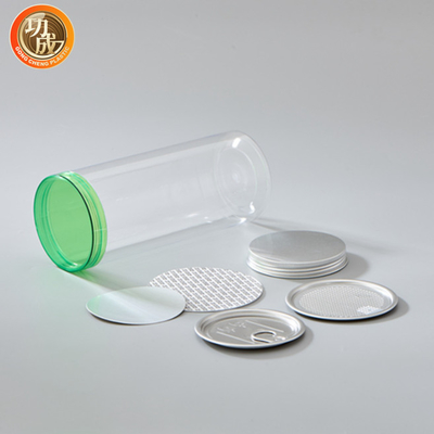 Alüminyum Kapaklı Boş Pet Çikolata Şeker Kurabiye Kavanozu Plastik Çikolata Kavanozu