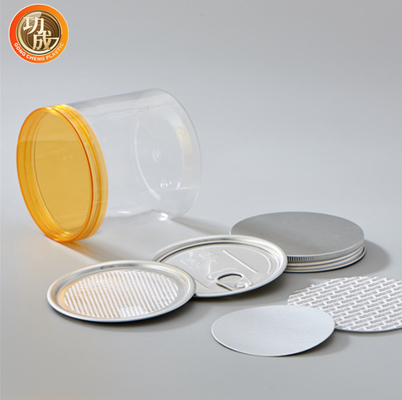 Alüminyum Kapaklı Boş Pet Çikolata Şeker Kurabiye Kavanozu Plastik Çikolata Kavanozu