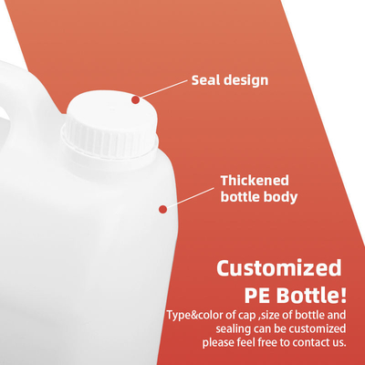 Dikdörtgen Hdpe Plastik Yemeklik Yağ Şişesi Gıda Sınıfı fıstık yağı şişesi