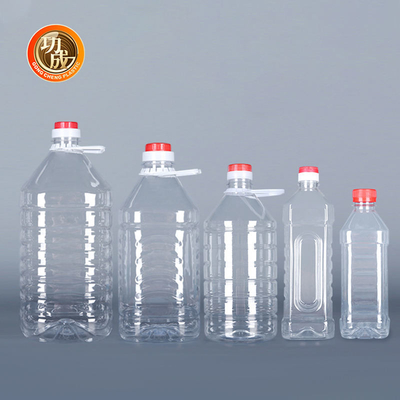OEM Temizle Pet Plastik Çeşni Şişeleri 250ml 500ml 1l Yemeklik Yağ Kabı Plastik