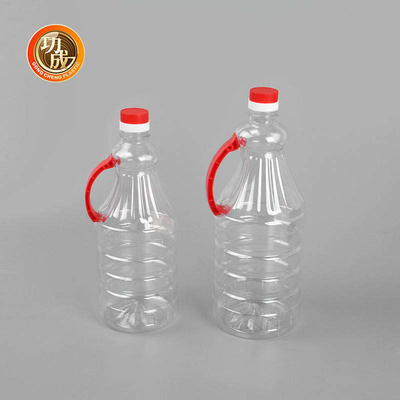 Vidalı Kapaklı Plastik Çeşni Şişeleri Saplı PET Soya Sosu Şişesi