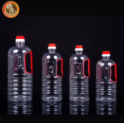 Özel Plastik Çeşni Şişeleri 800ml 900ml Şeffaf PET Soya Sosu Şişesi