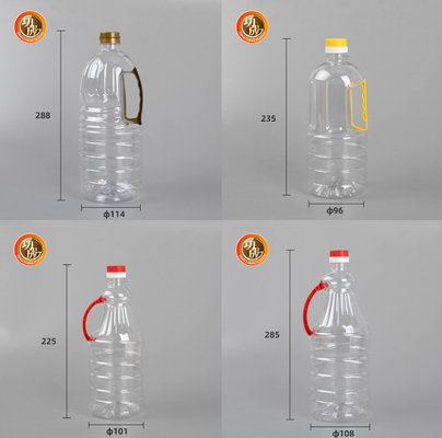Saplı PET Yenilebilir Yağ Soya Sosu Plastik Şişe OEM ODM