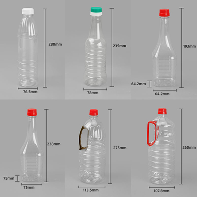 380ml 500ml 760ml Plastik Çeşni Şişeleri Boş Kare Yemeklik Yağ Şişesi