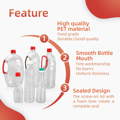 380ml 500ml 760ml Plastik Çeşni Şişeleri Boş Kare Yemeklik Yağ Şişesi