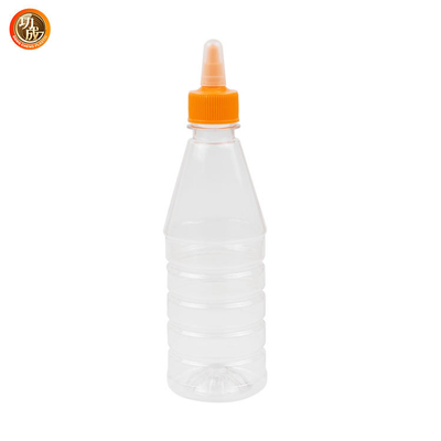 Gıda Sınıfı PET 17oz Şeffaf Ketçap Hardal Sıkma Şişeleri