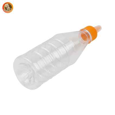 Gıda Sınıfı PET 17oz Şeffaf Ketçap Hardal Sıkma Şişeleri