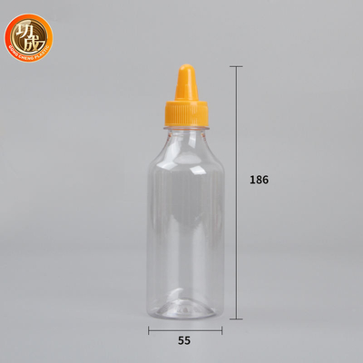Sızdırmaz Plastik Sıkma Sos Şişesi PET Domates Ketçap Sıkma Şişesi