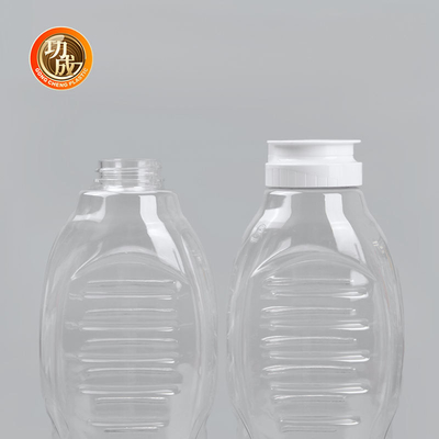 Kapaklı Flip Top Food Grade ile PET Plastik Sıkma Sos Şişeleri