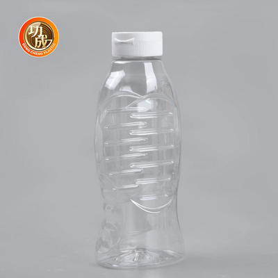 Kapaklı Flip Top Food Grade ile PET Plastik Sıkma Sos Şişeleri
