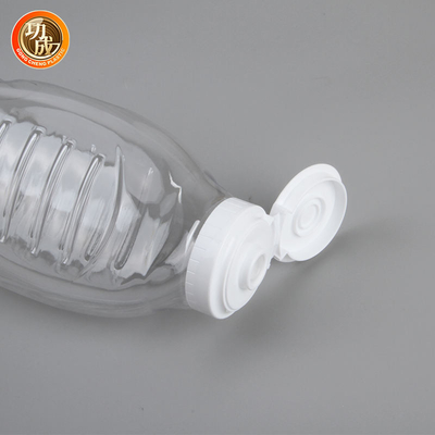 Kapaklı Flip Top Food Grade ile PET Plastik Sıkma Sos Şişeleri