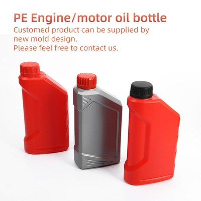 HDPE Motor Yağı Boş Şişe Kırmızı Mavi Benzinli Yakıt Şişesi