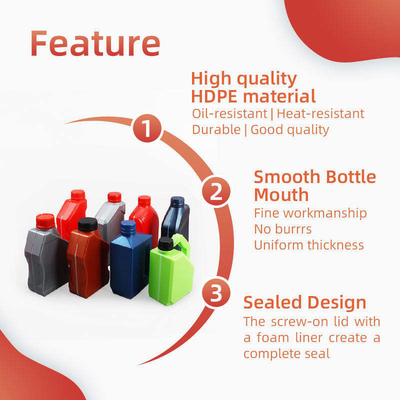 SGS 1000ml Motor Yağı Şişesi Boş HDPE Motor Yağı Kabı