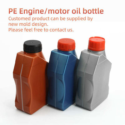 Boş HDPE Motor Yağı Ambalaj Şişesi 1 Litre Plastik Motor Yağı Kabı