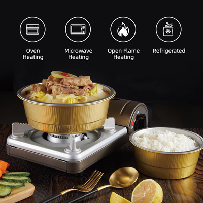 Tek Kullanımlık Paket Yemek Kabı Alüminyum Folyo Pişirme Tepsisi Barbekü Pan