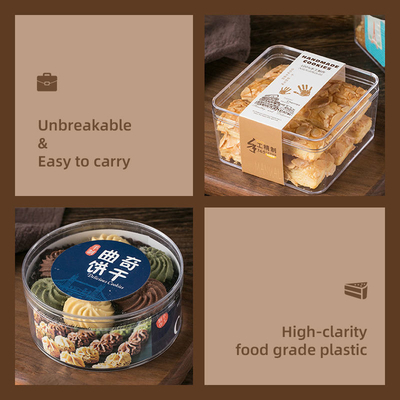 Kare Tiramisu Kek Saklama Kabı Pasta Mus Tatlı Tatlı Ambalaj Kutusu