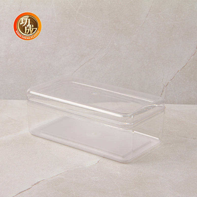 Şeffaf PET Kare Plastik Saklama Kavanozları 660Ml Kapaklı Plastik Gıda Kabı