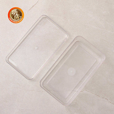 Şeffaf PET Kare Plastik Saklama Kavanozları 660Ml Kapaklı Plastik Gıda Kabı