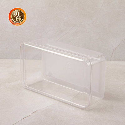 Şeffaf PET Kare Plastik Saklama Kavanozları 660Ml Kapaklı Plastik Gıda Kabı