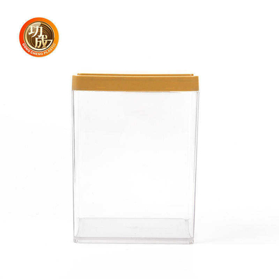 Plastik PET Özel Ambalaj Kutuları Fındık Gıda Kapları Kapaklı 1380ml