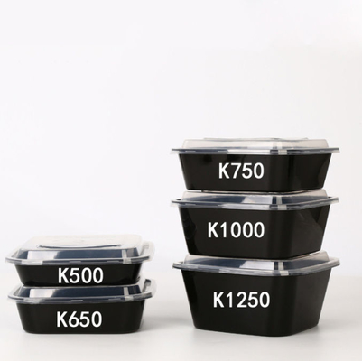 OEM Tek Kullanımlık Kapları Çıkarın Kapaklı Plastik Tepsiler
