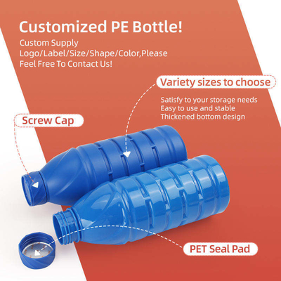 500ml 1000ml PE PET Pestisitler Ambalaj Şişeleri Tarımsal Kimyasal Depolama Şişesi